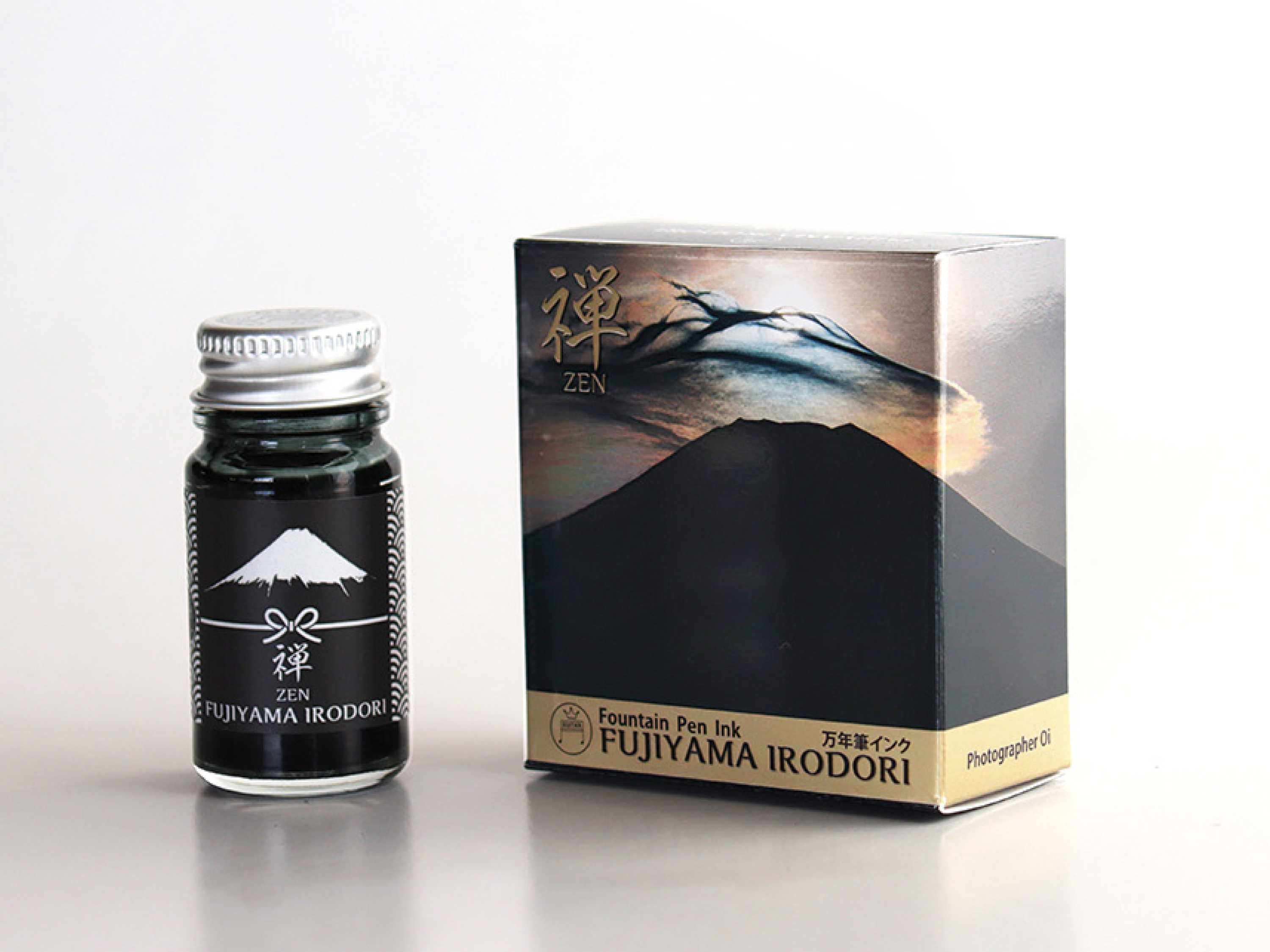 Teranishi Mt. Fuji Fountain Pen Ink 12ml - Zen Black