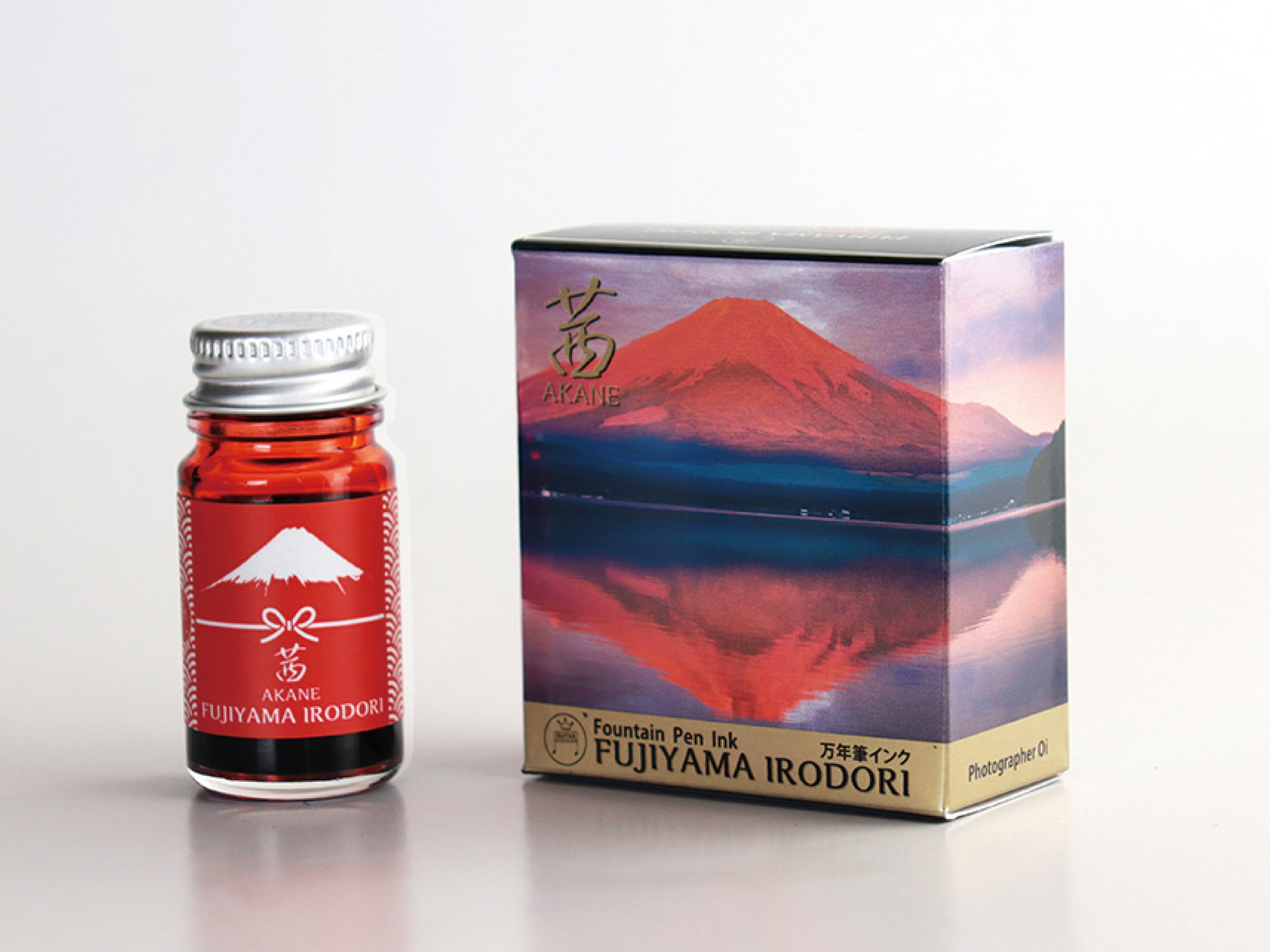 Teranishi Mt. Fuji Fountain Pen Ink 12ml - Akane Red