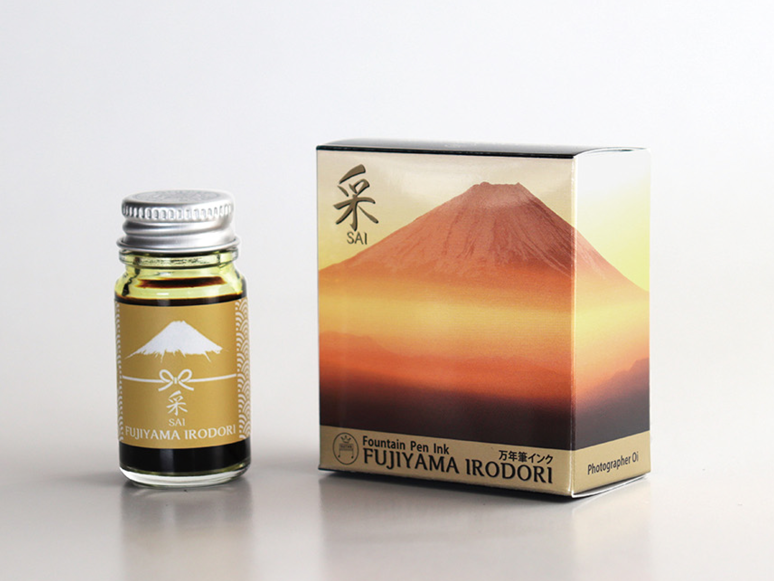Teranishi Mt. Fuji Fountain Pen Ink 12ml - Sai Yellow